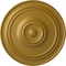Ekena Millwork Classic Ceiling Medallion (For Canopies up to 5 1/2"), 21 7/8"OD x 2 3/8"P, Pharaohs Gold CM22CLPGS - alternate 1
